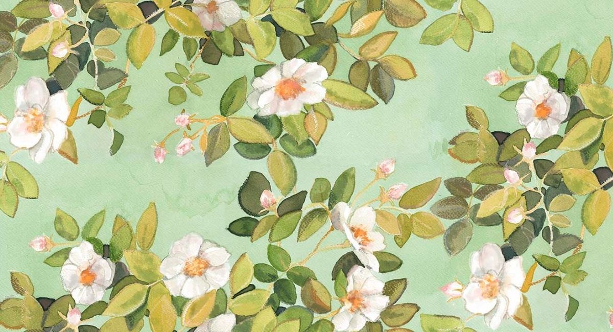 Rose fabric by Bowerbird Collection