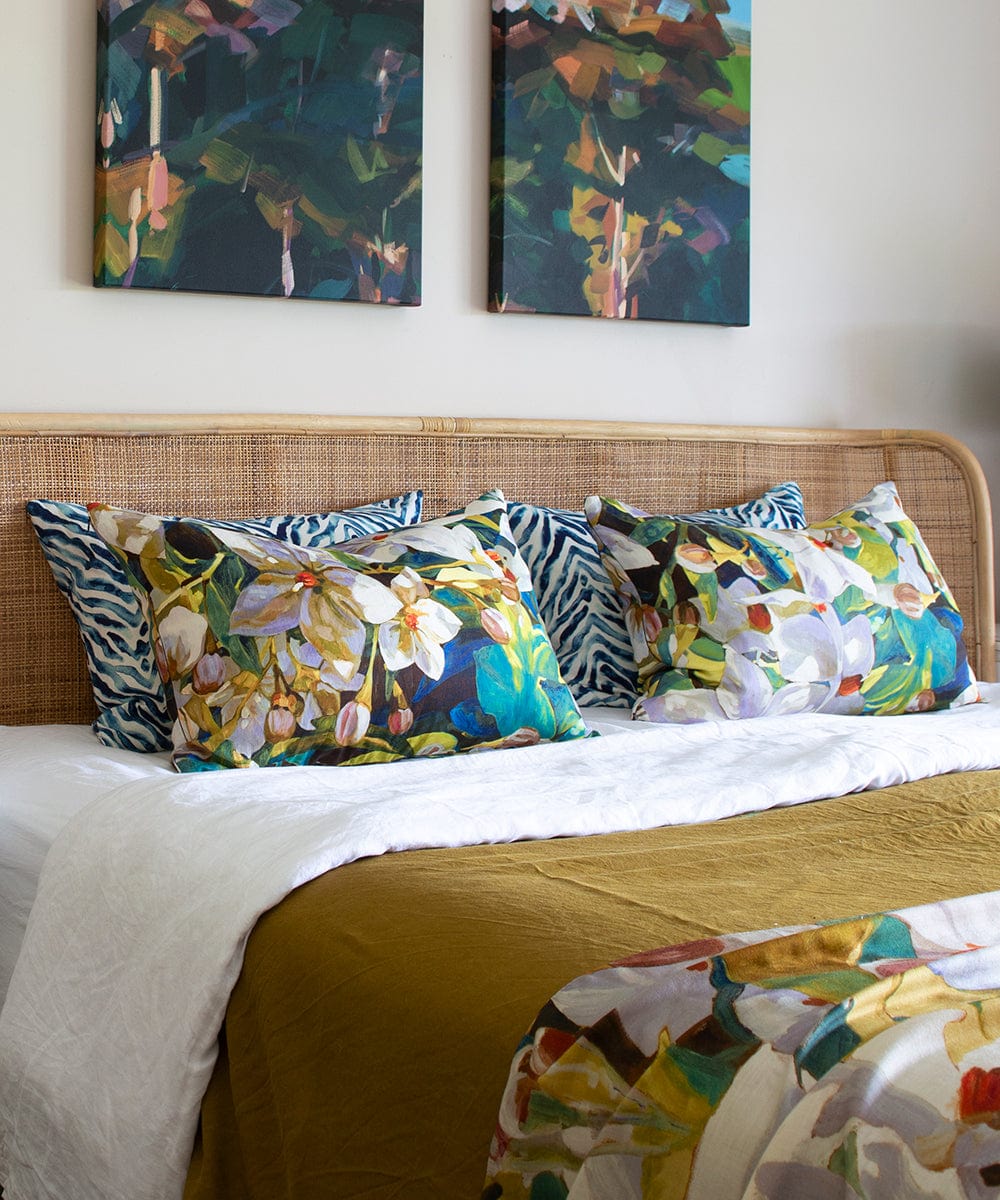 Amira Gold Pillow Cover Bowerbird Collections