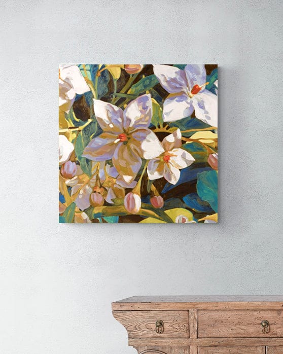 Amira Gold Fine Art Print on Canvas Square / 30 x 30cm / Roll Bowerbird Collections