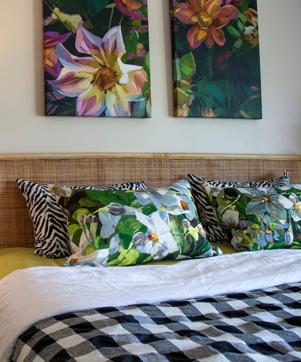 Amira Olive Pillow Cover Bowerbird Collections