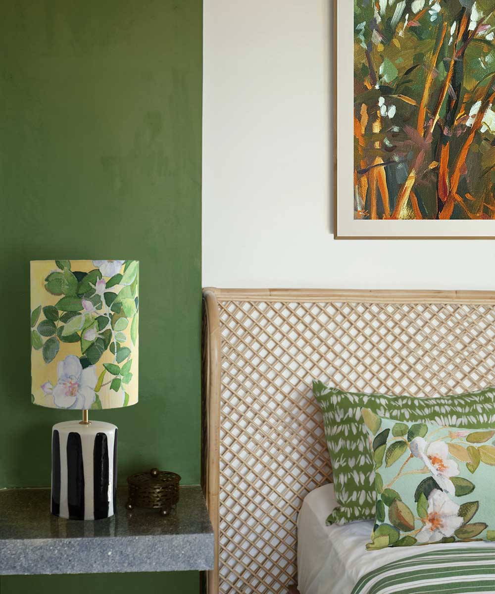 Handcrafted Black & White Stripe Glow Ceramic Lamp Base