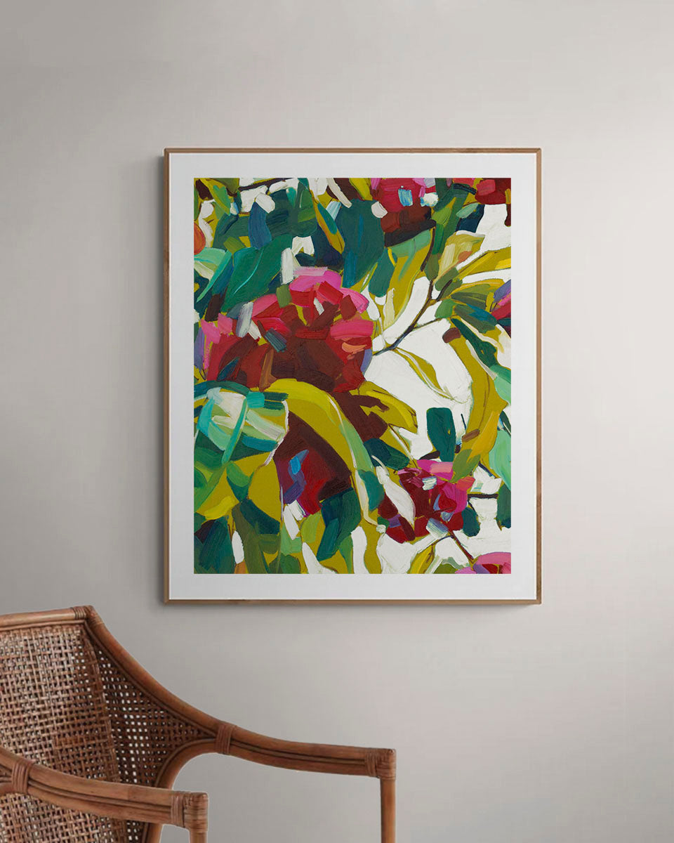 Bloom Fine Art Print on Paper - Rectangular - Botanical Artwork by Ellie Sweetman | Bowerbird Collections