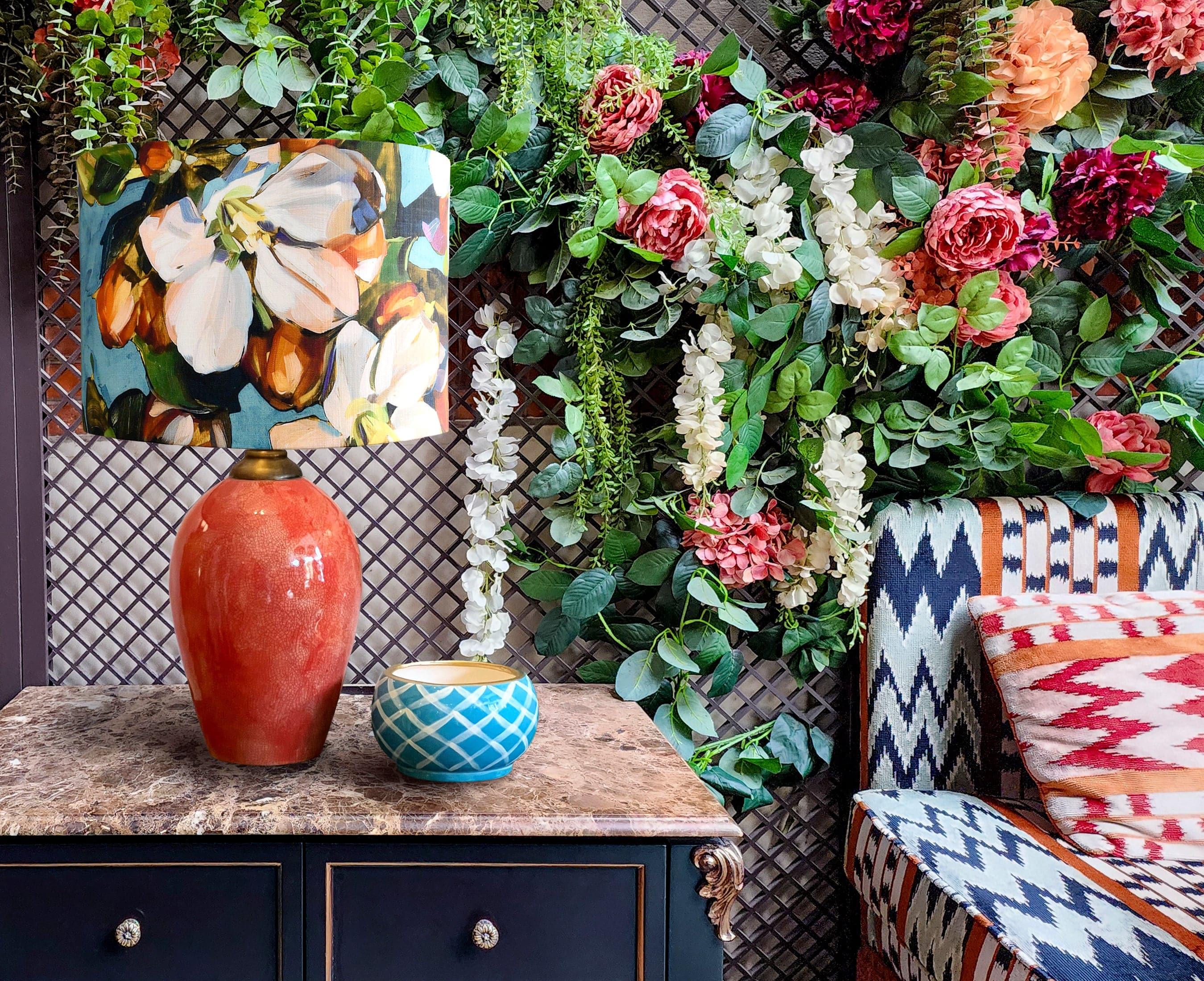 Blossom Aqua Lampshade Bowerbird Collections