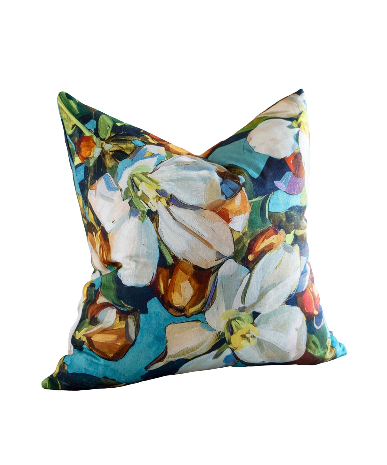 Blossom Aqua Cushion Cover Bowerbird Collections