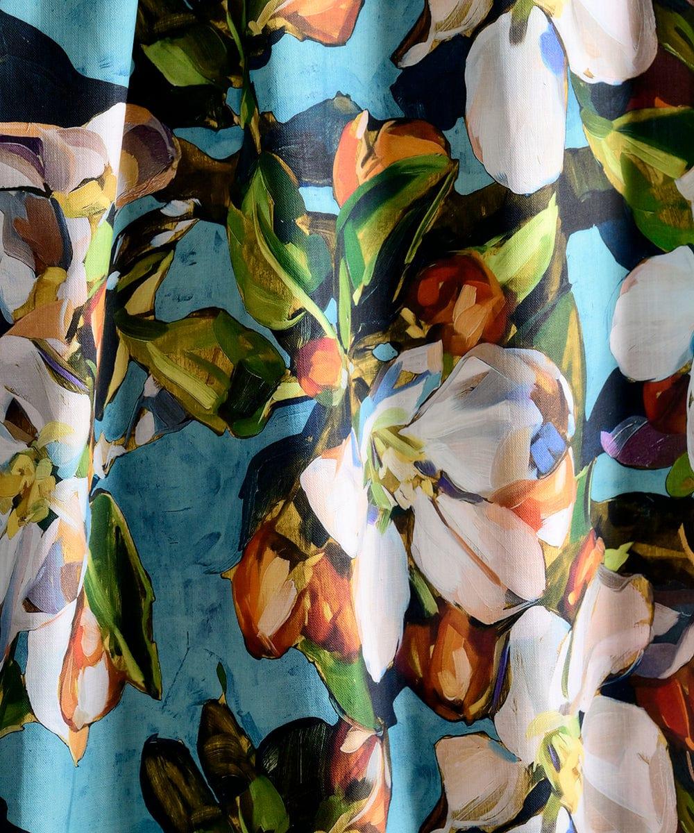 Blossom Aqua Fabric Bowerbird Collections