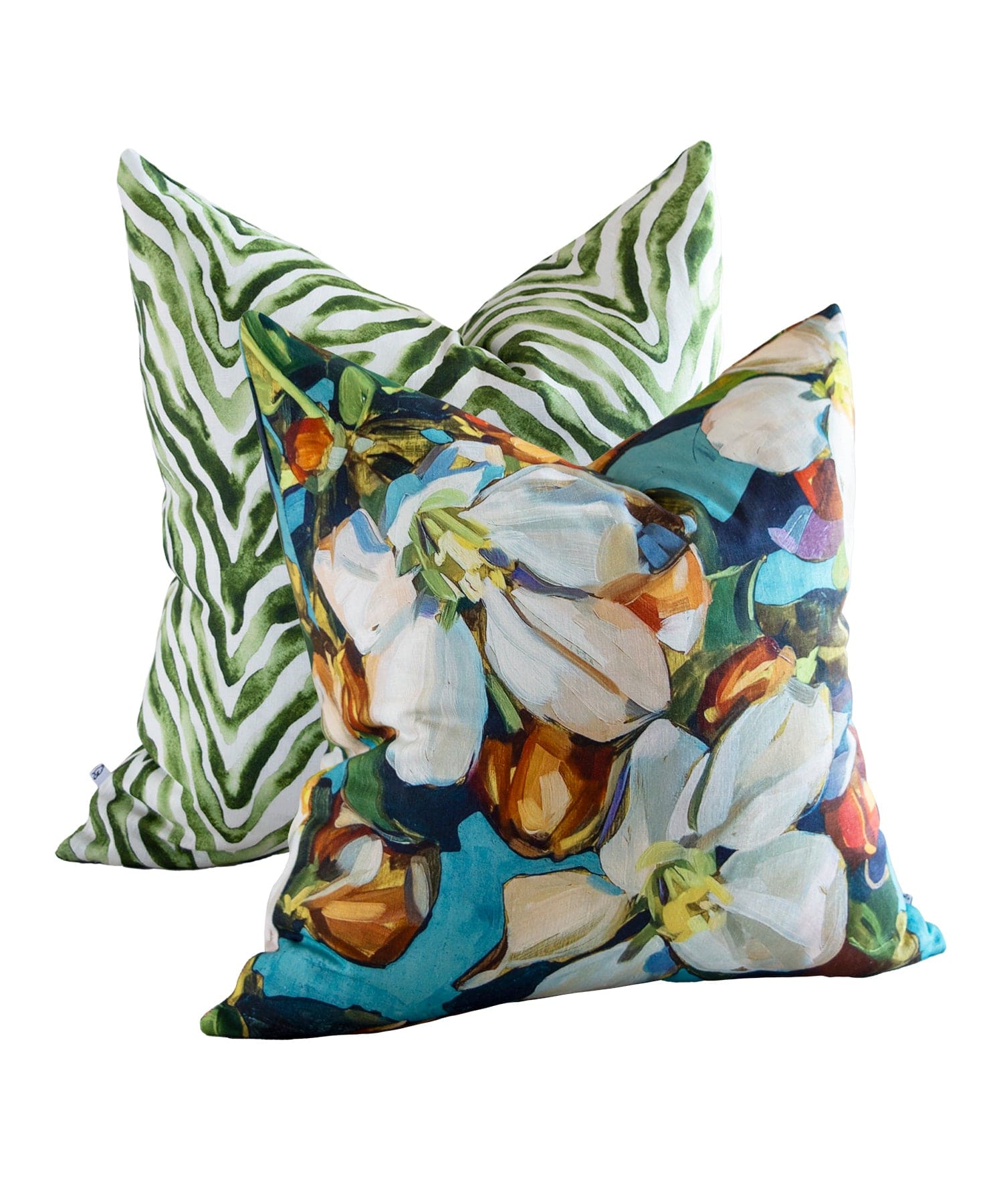 Blossom Aqua Cushion Cover Bowerbird Collections