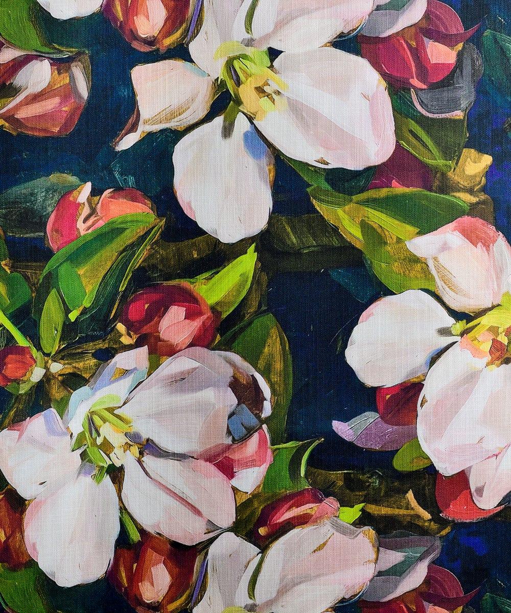Blossom Navy Fabric Bowerbird Collections