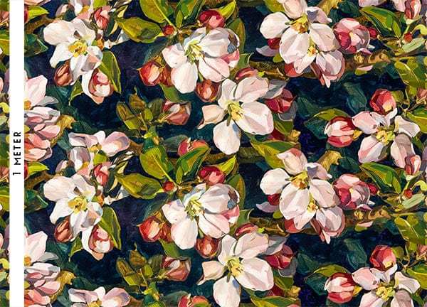 Blossom Navy Fabric Bowerbird Collections