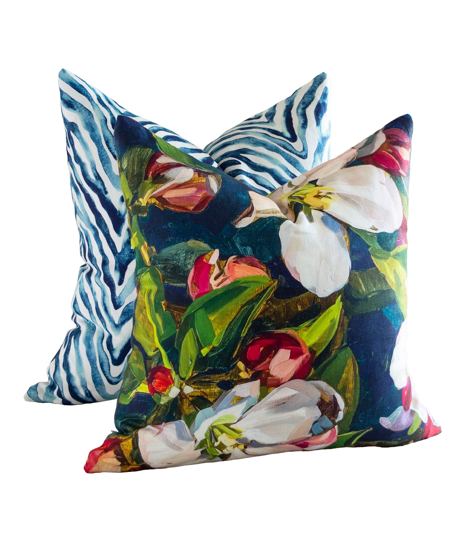Blossom Navy Cushion Cover Bowerbird Collections