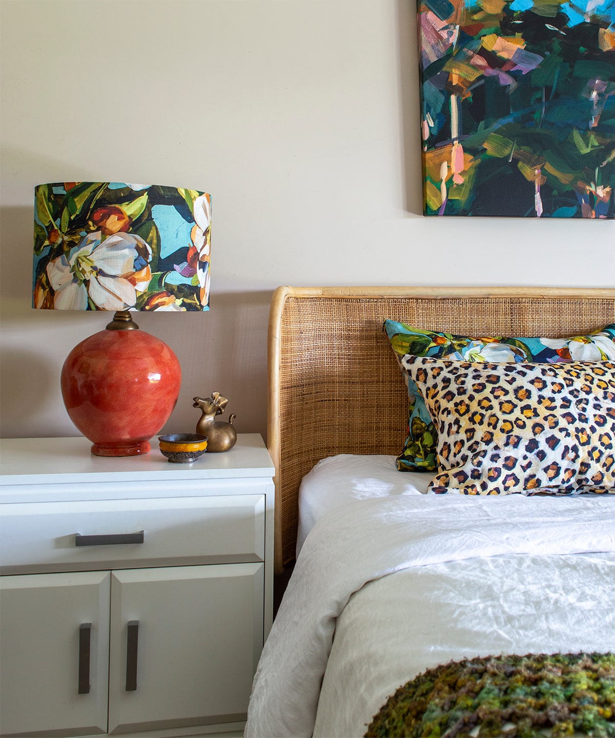 Blossom Aqua Pillow Cover Bowerbird Collections