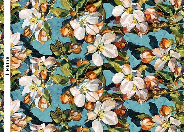 Blossom Aqua Fabric Bowerbird Collections
