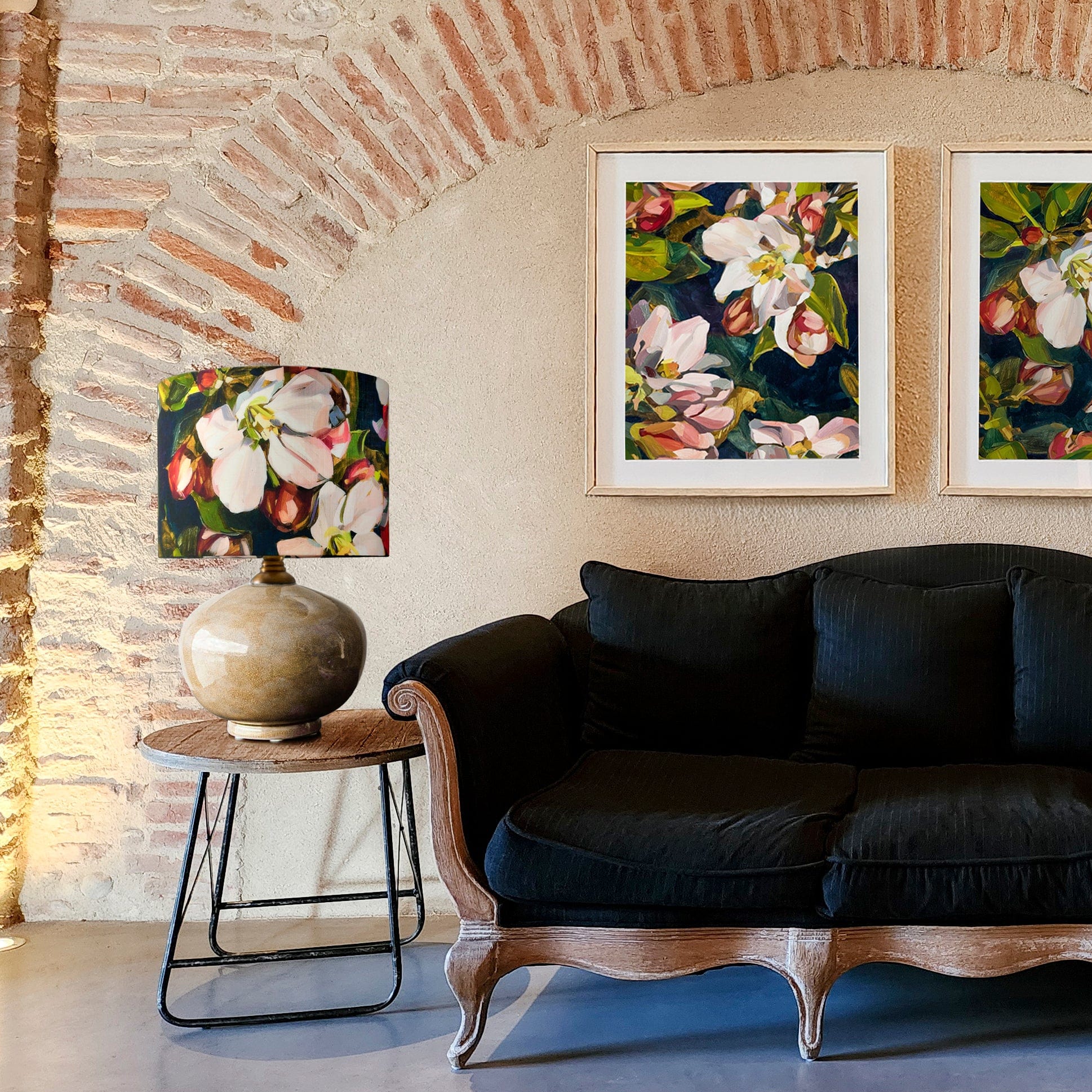 Blossom Navy Lampshade Bowerbird Collections