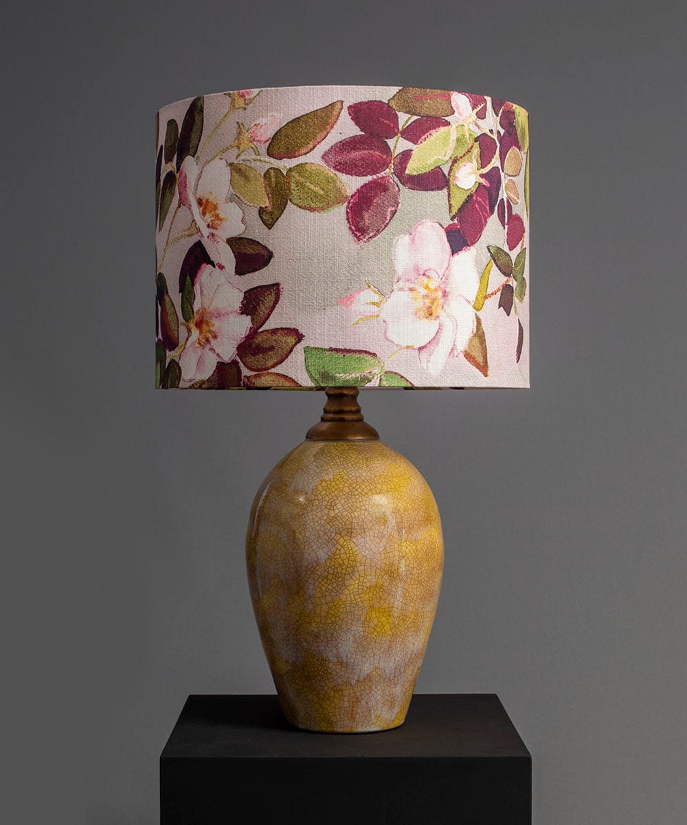 Rose Autumn Fabric – Floral Linen by the Metre | Bowerbird Collections