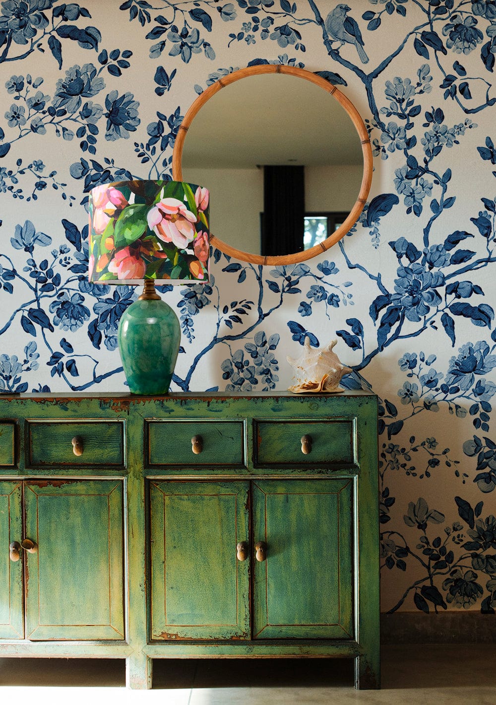 Chinoiserie Brushstroke Wallpaper Bowerbird Collections