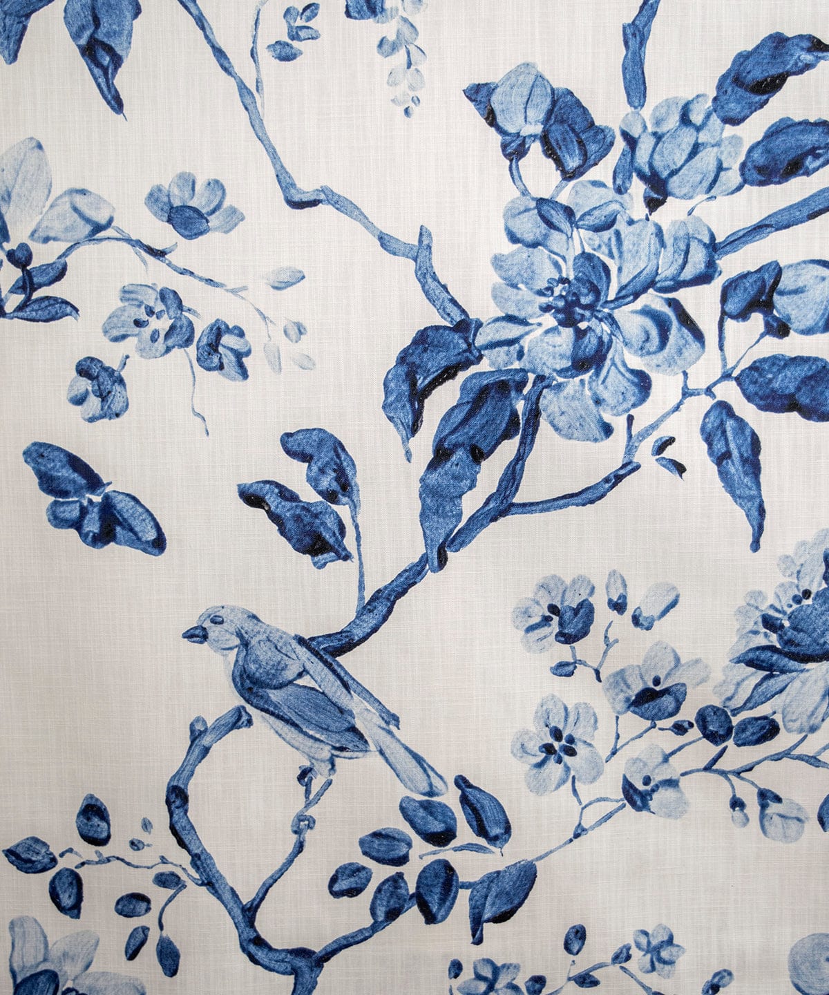 Chinoiserie Navy Fabric Bowerbird Collections