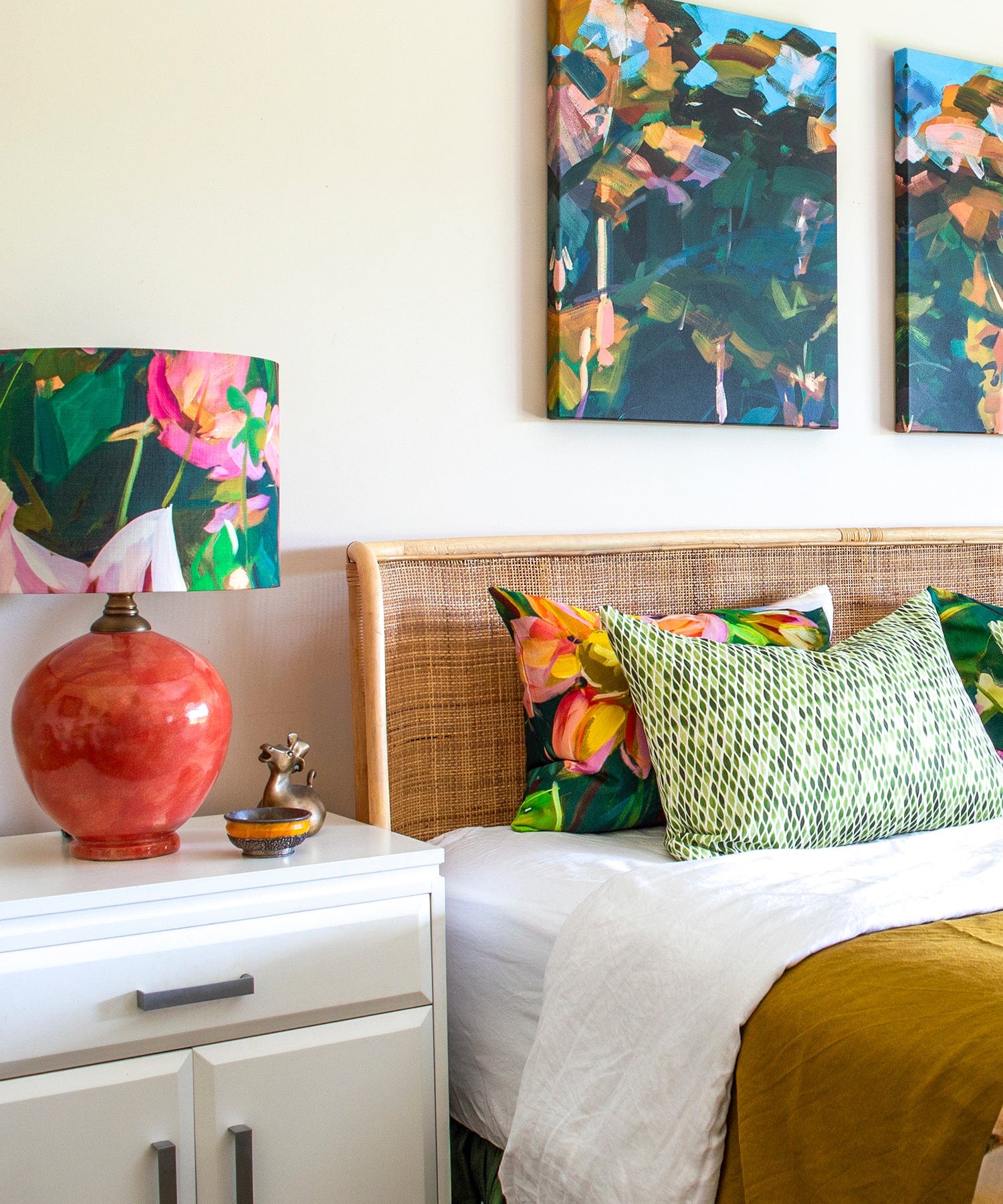 Dahlias Pillow Cover Bowerbird Collections