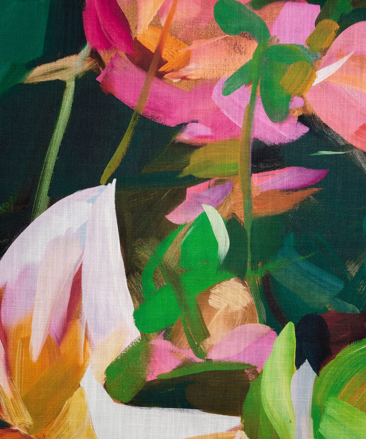 Dahlias Fabric Bowerbird Collections