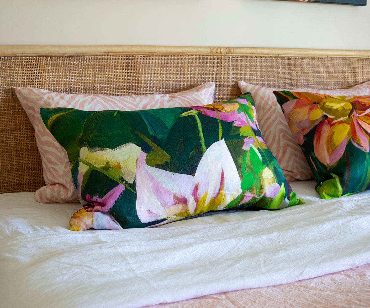 Dahlias Pillow Cover Bowerbird Collections