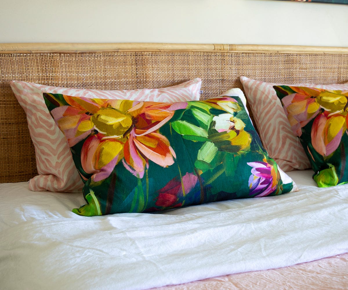 Dahlias Pillow Cover Bowerbird Collections