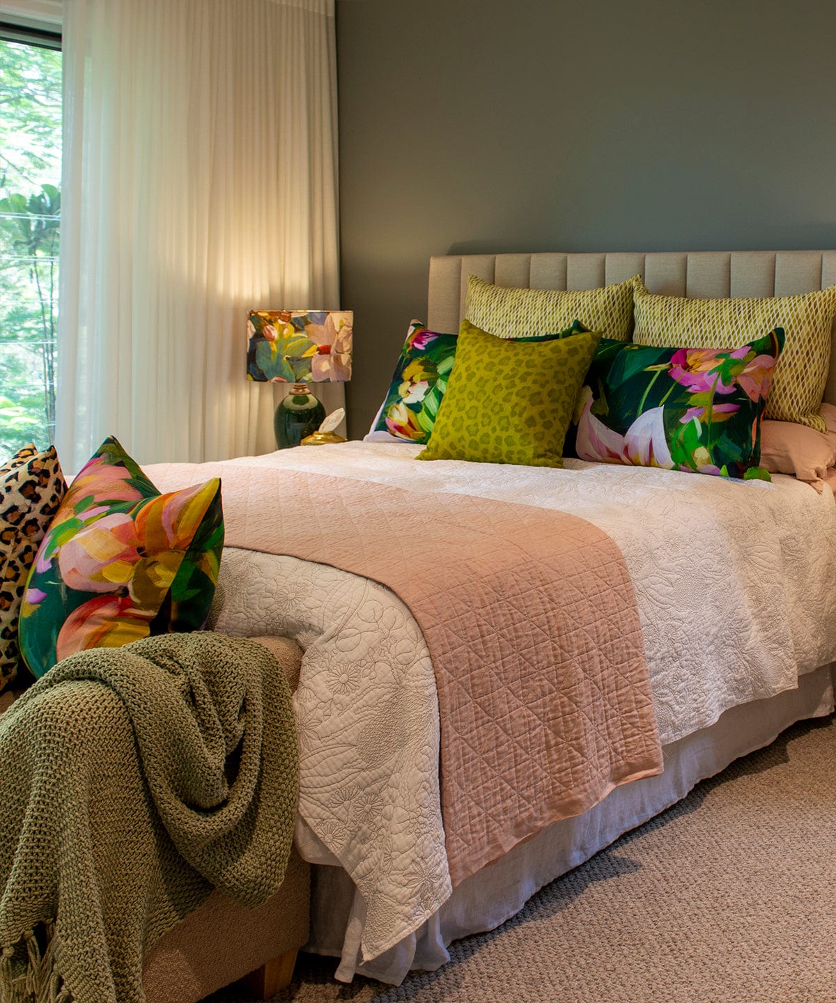 Dahlias Pillow Cover Bowerbird Collections