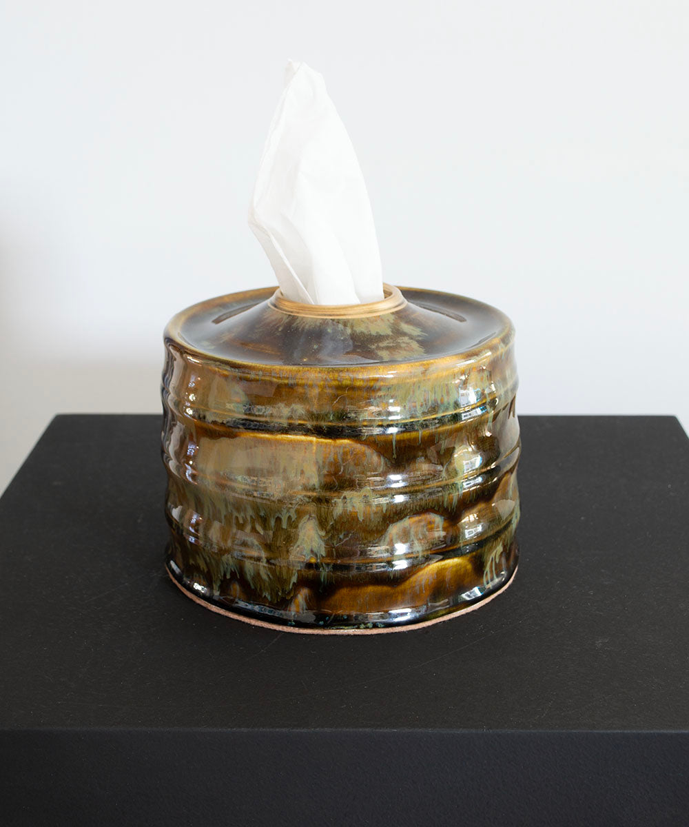 Desert Nights Ripple Handcrafted Ceramic Tissue Holder | Bowerbird Collections