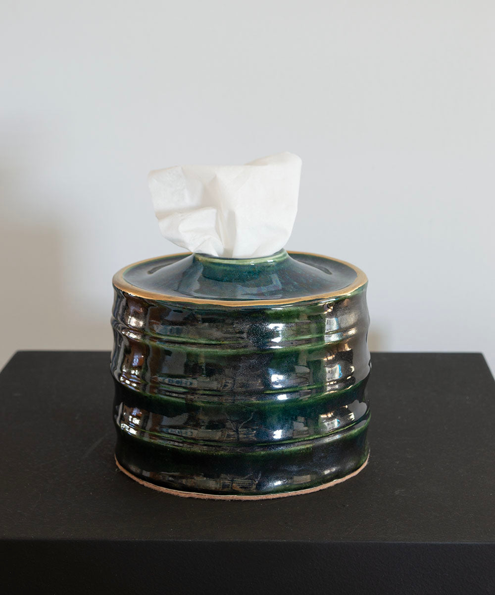 Firefly Ripple Handcrafted Ceramic Tissue Holder | Bowerbird Collections