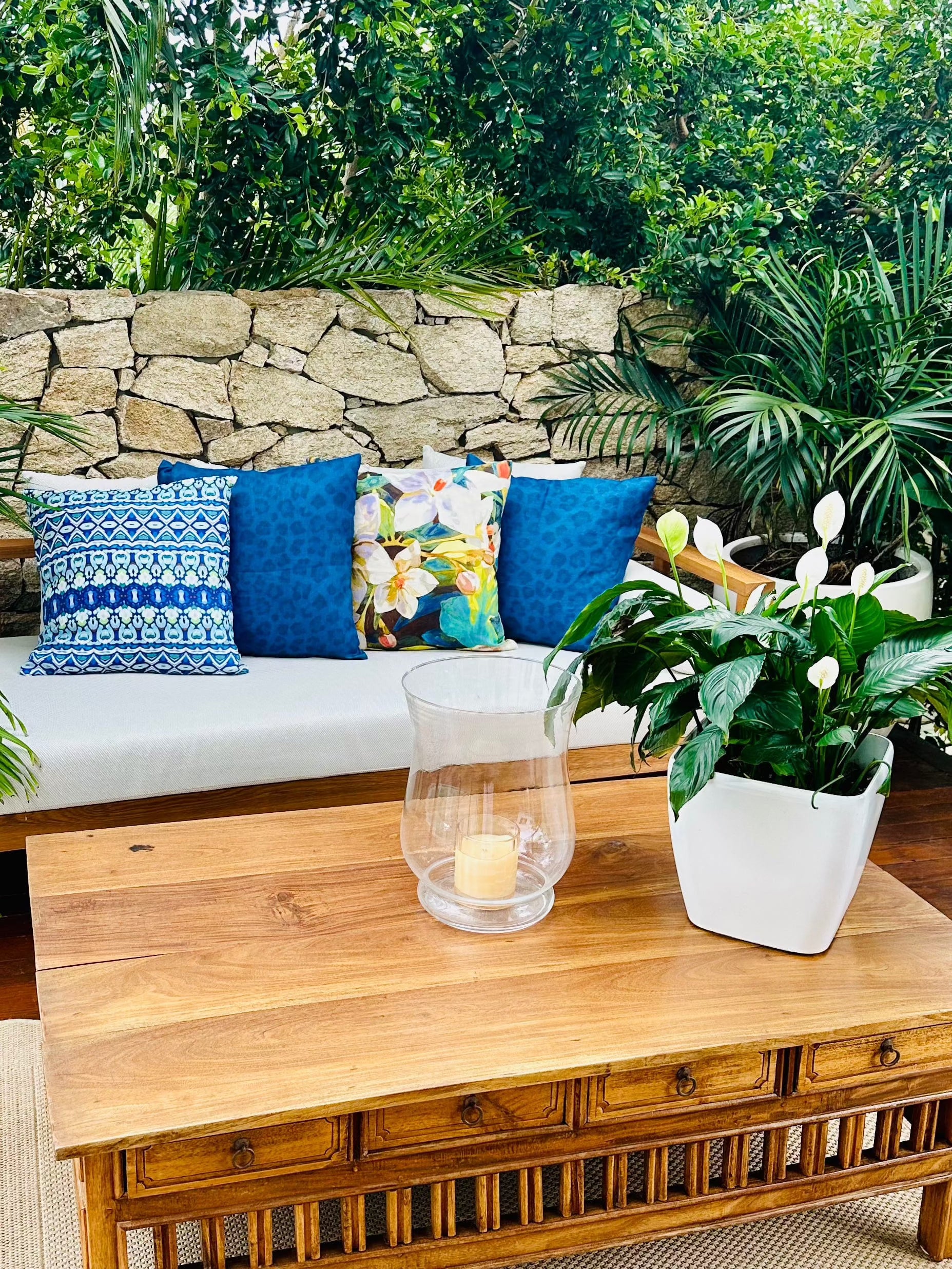 Rhythm Blue Cushion Cover Bowerbird Collections