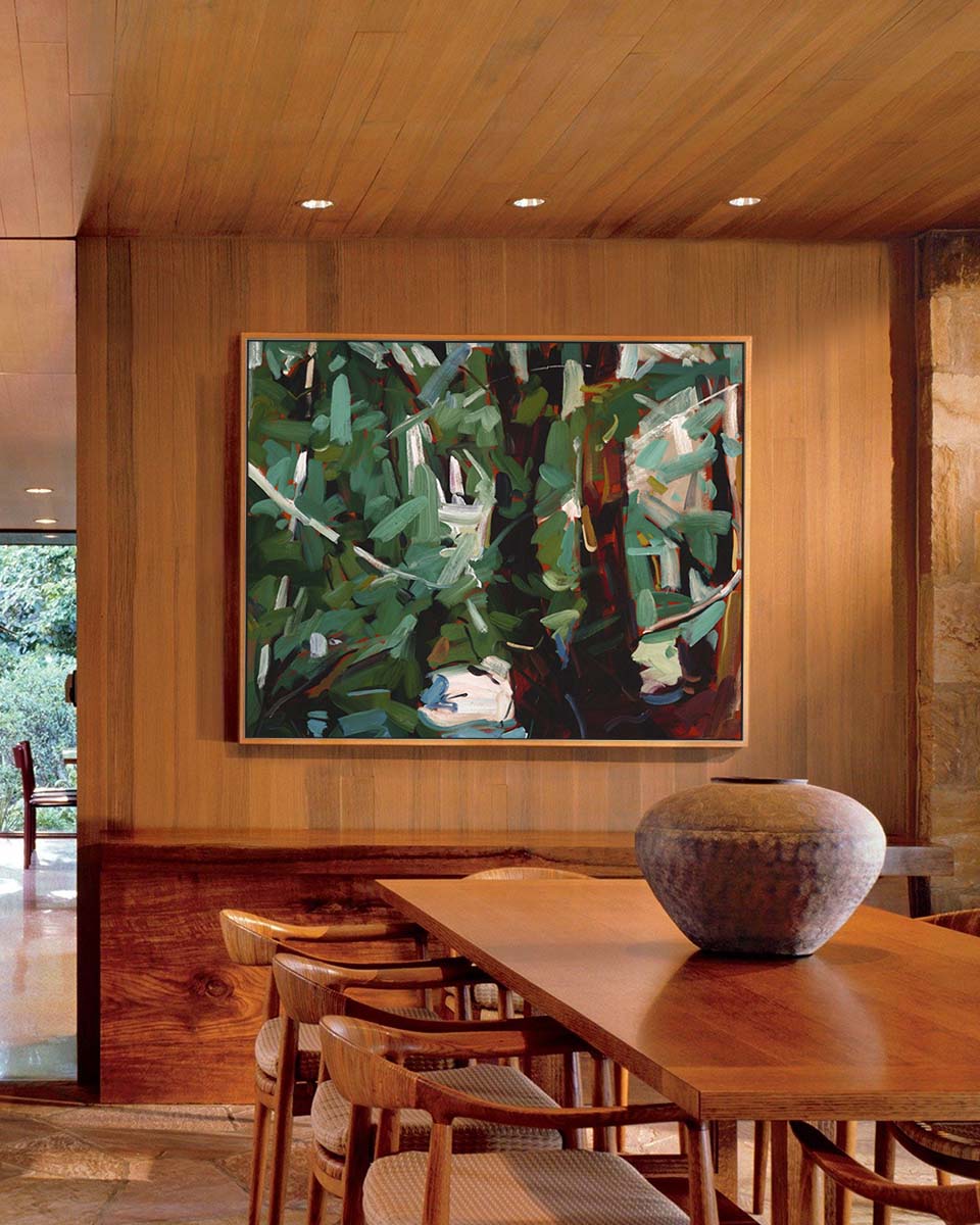 Grounded Fine Art Print on Canvas - Rectangular - Tasmanian Forest Wall Art | Bowerbird Collections