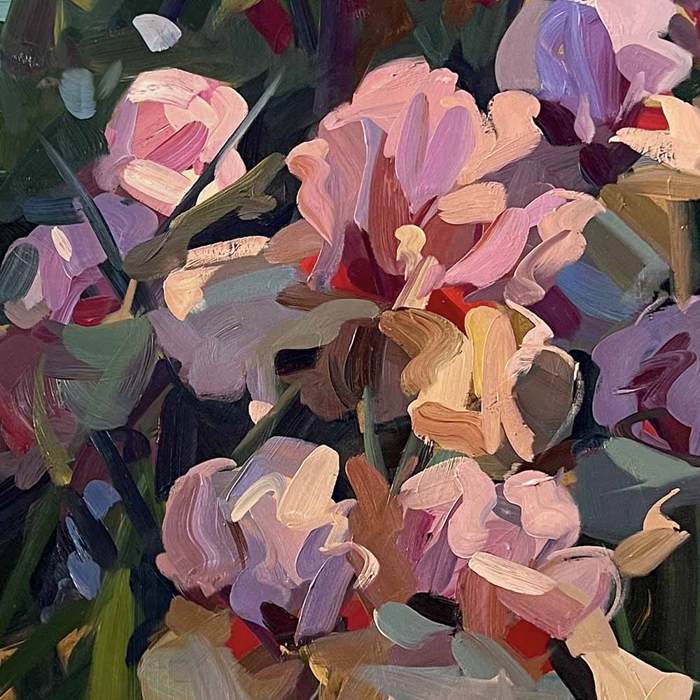 Iris Original Oil Painting