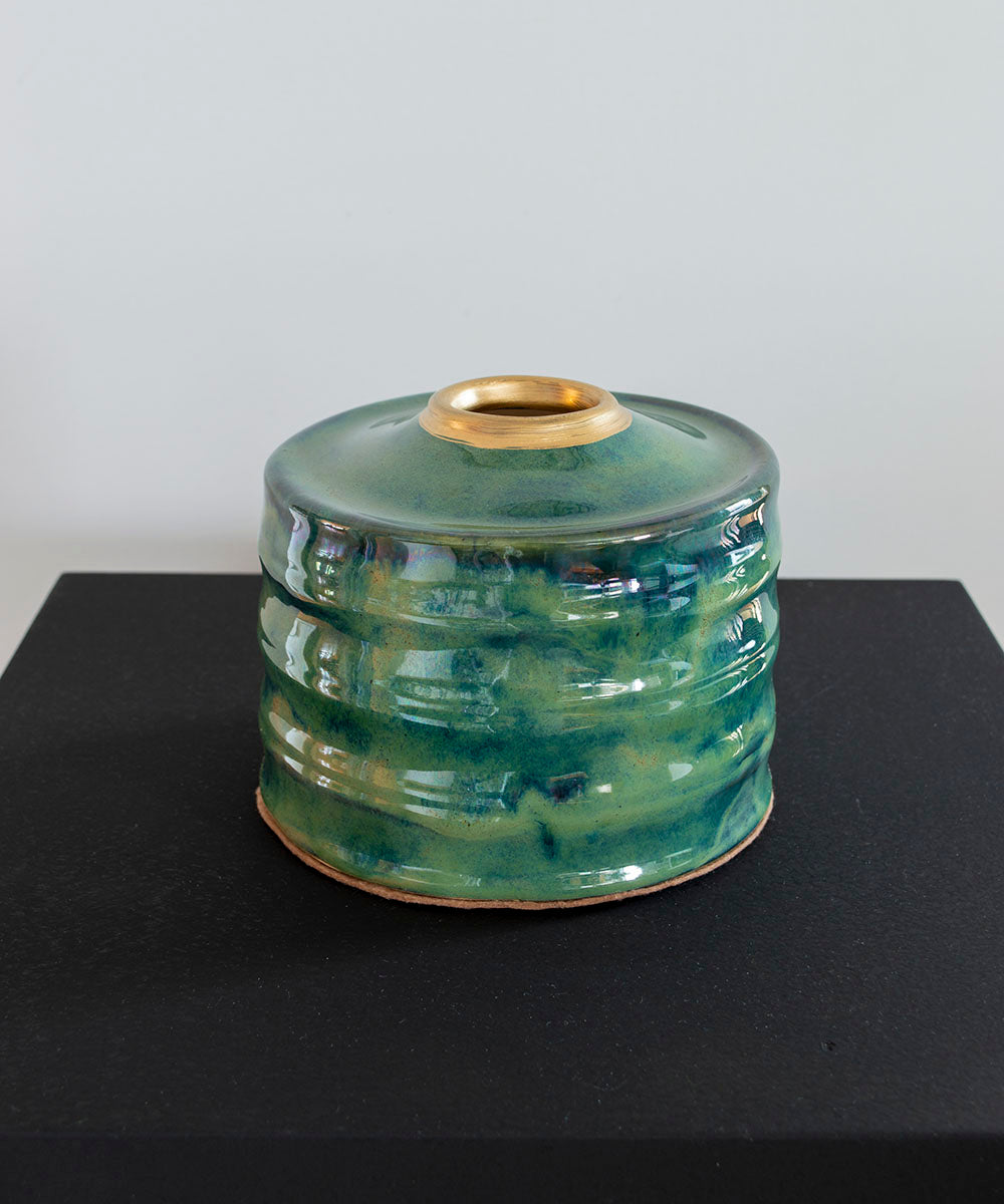 Lagoon Ripple Handcrafted Ceramic Tissue Holder | Bowerbird Collections