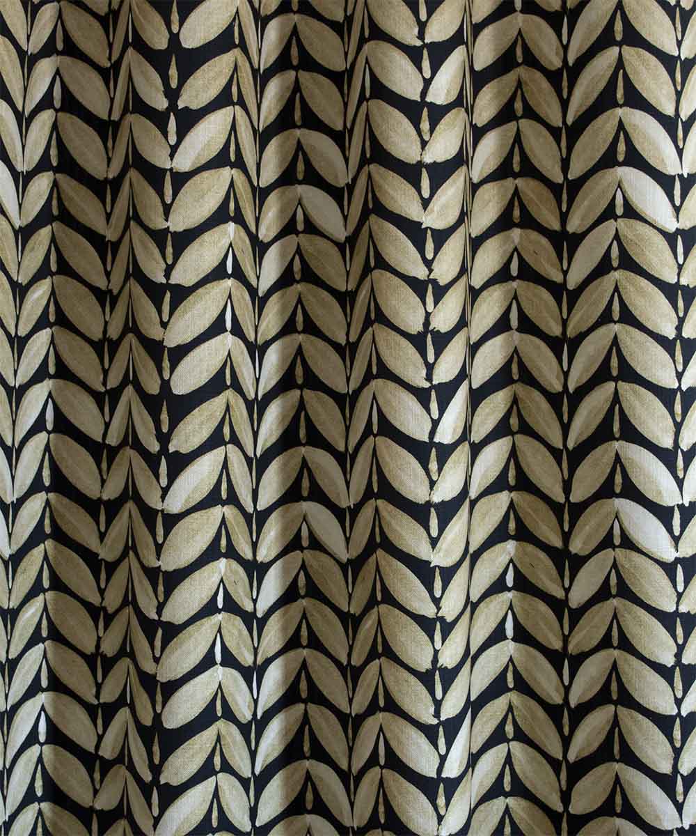 Leaf Fabric – Geometric Pattern Linen | Bowerbird Collections