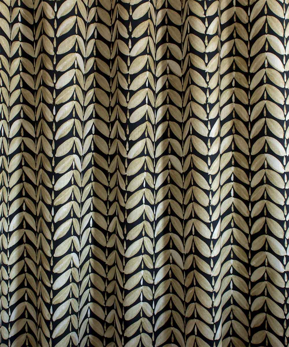 Leaf Fabric – Soft Geometric Pattern Linen | Bowerbird Collections