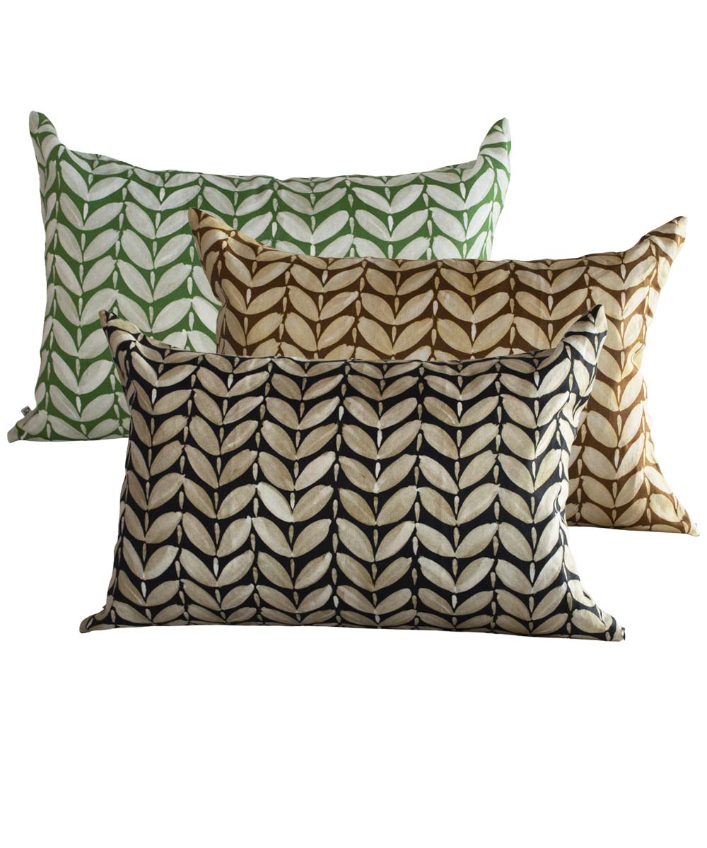 Leaf Pillow Cover 100% Linen | Bowerbird Collections