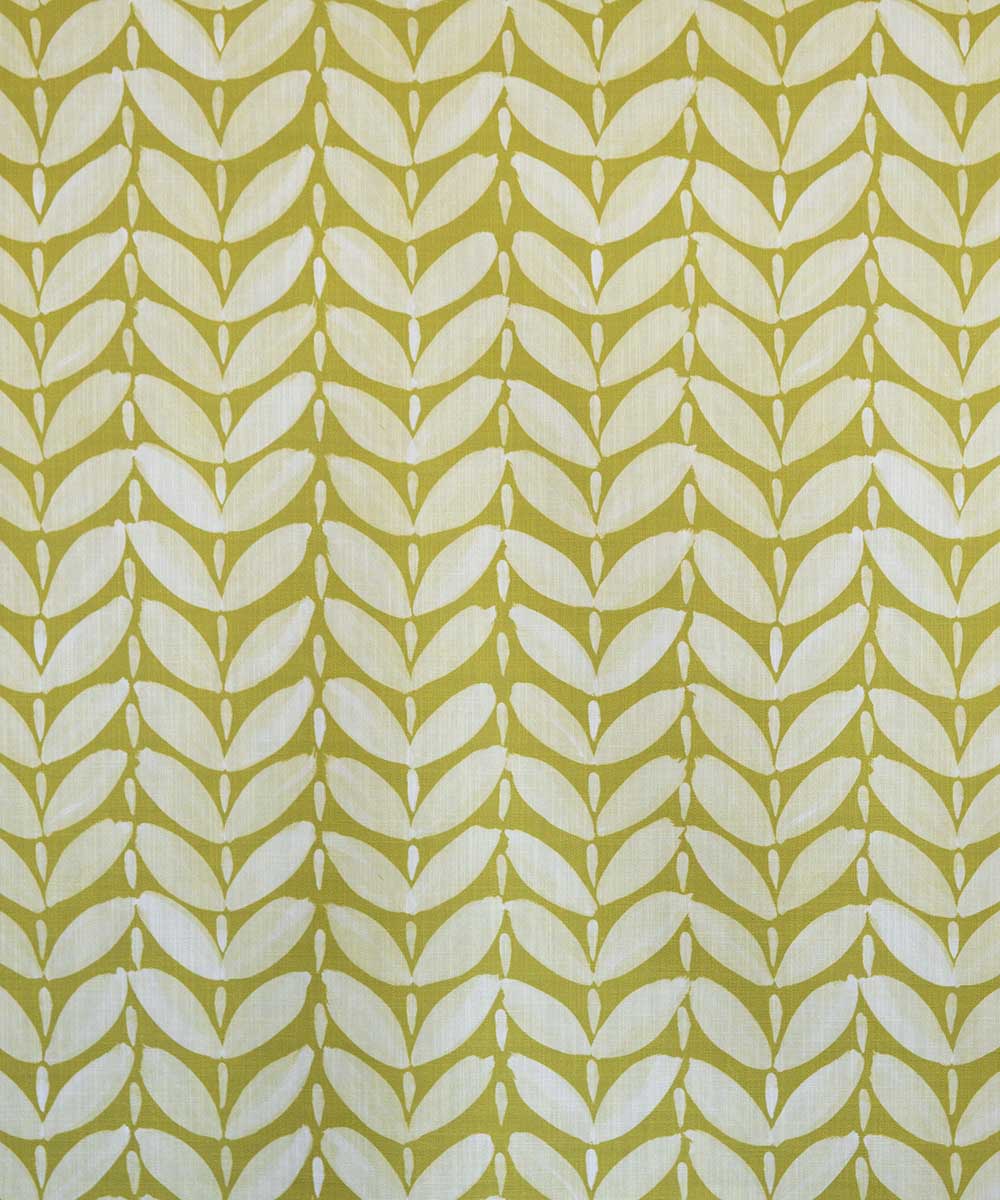 Leaf Fabric – Geometric Pattern Linen | Bowerbird Collections