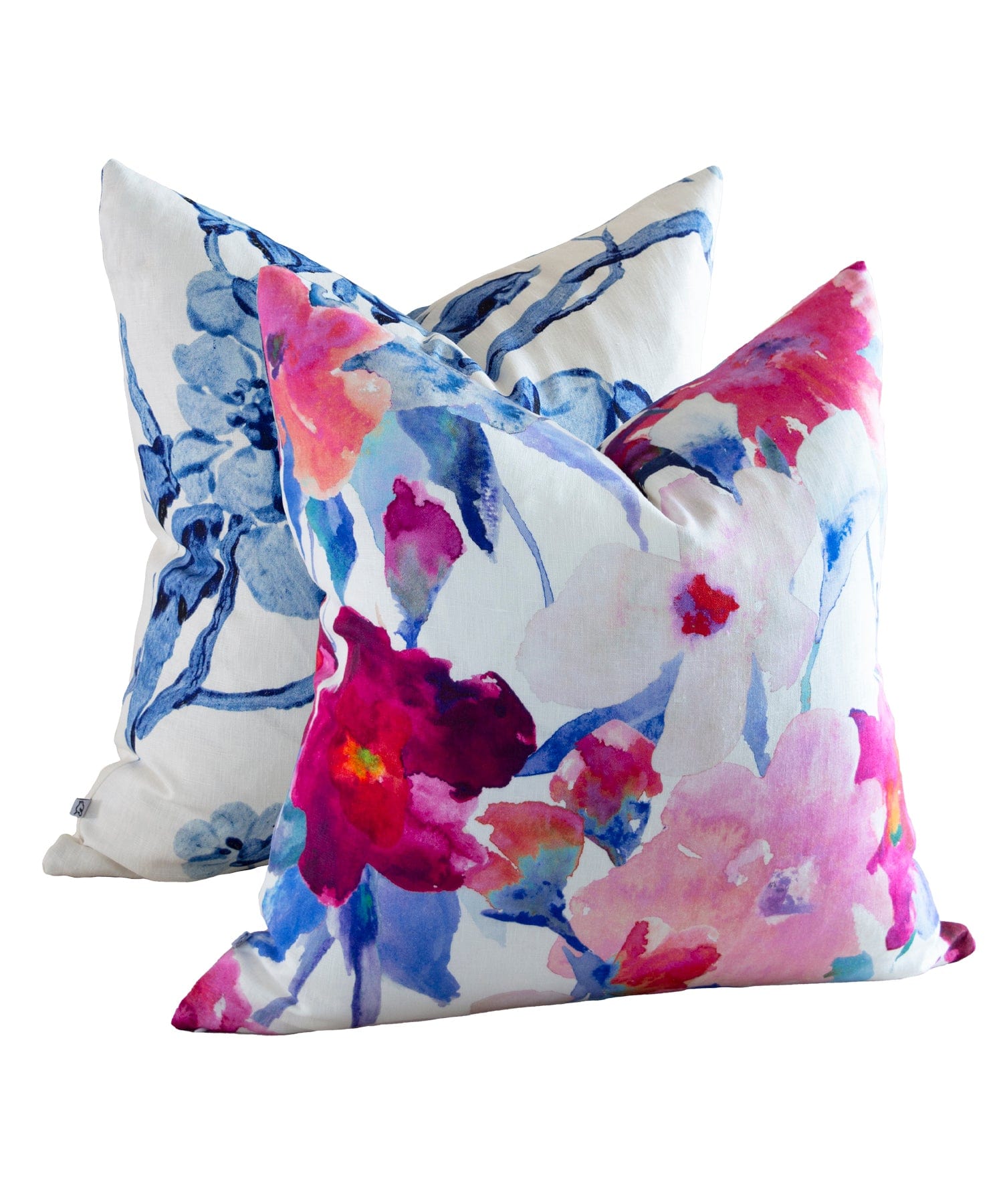 Lilain Pink and Blue Cushion Cover Bowerbird Collections