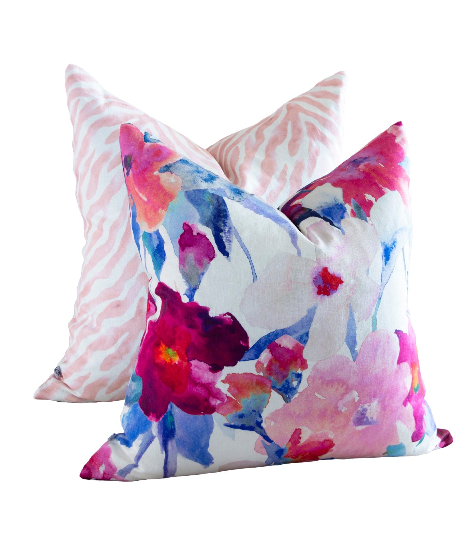 Lilain Pink and Blue Cushion Cover Bowerbird Collections