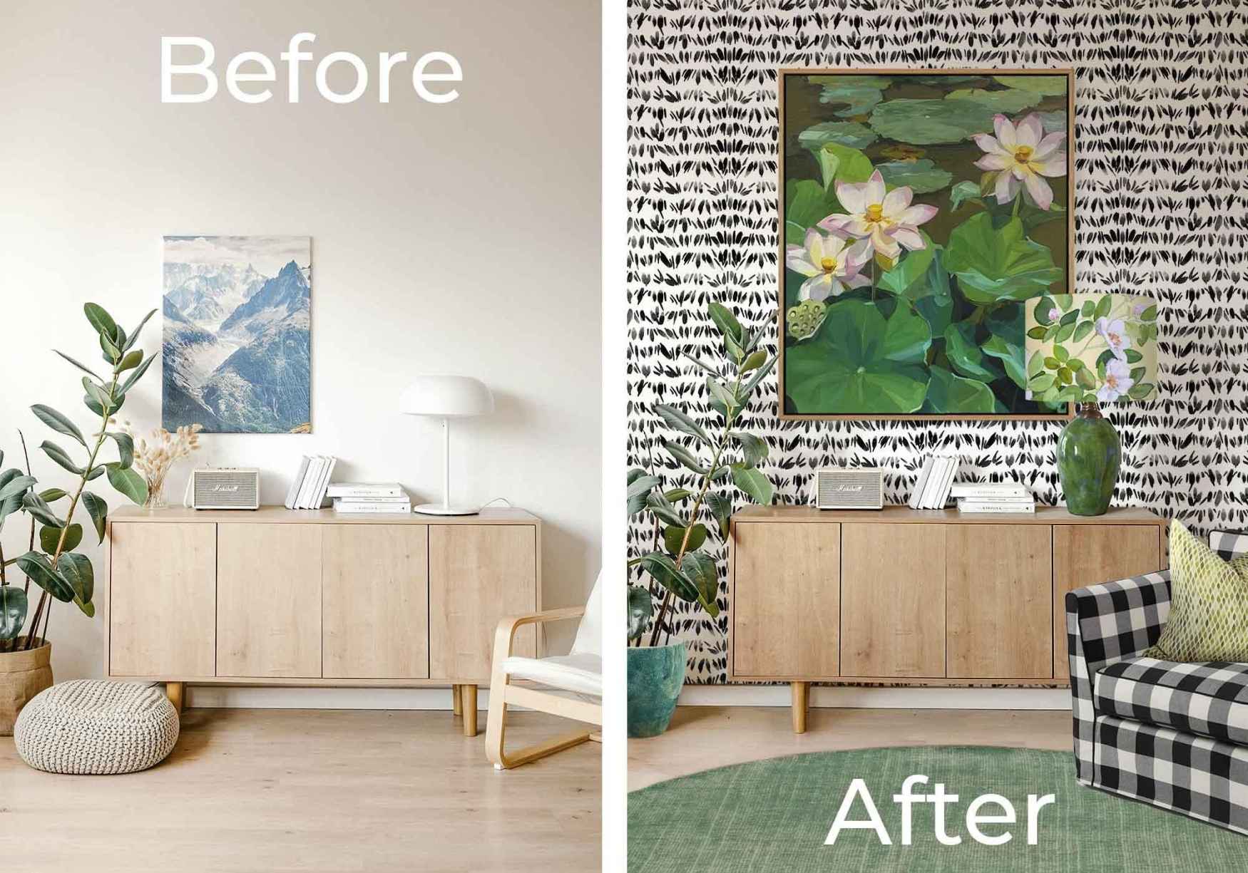 Living Room Decoration by Bowerbird Collections