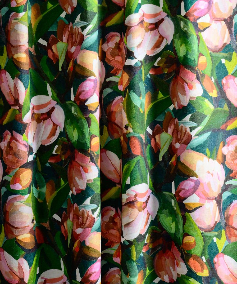 Magnolia Orange and Green Fabric Bowerbird Collections