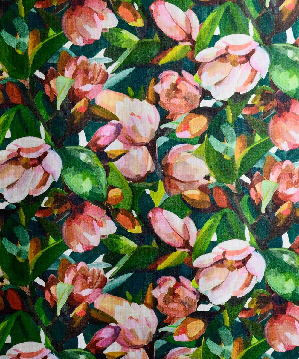 Magnolia Orange and Green Fabric Bowerbird Collections