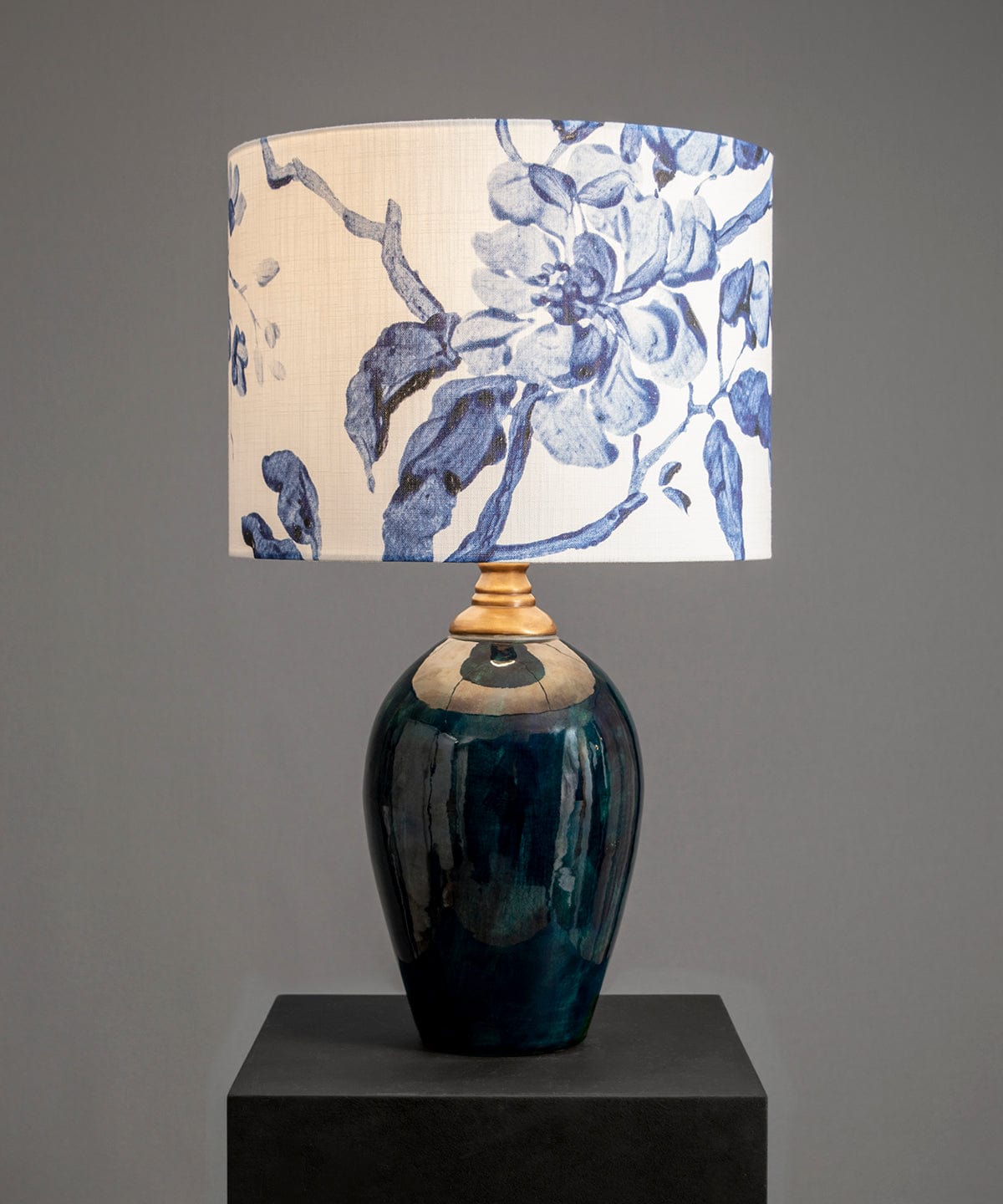 Chinoiserie Navy Lampshade Bowerbird Collections