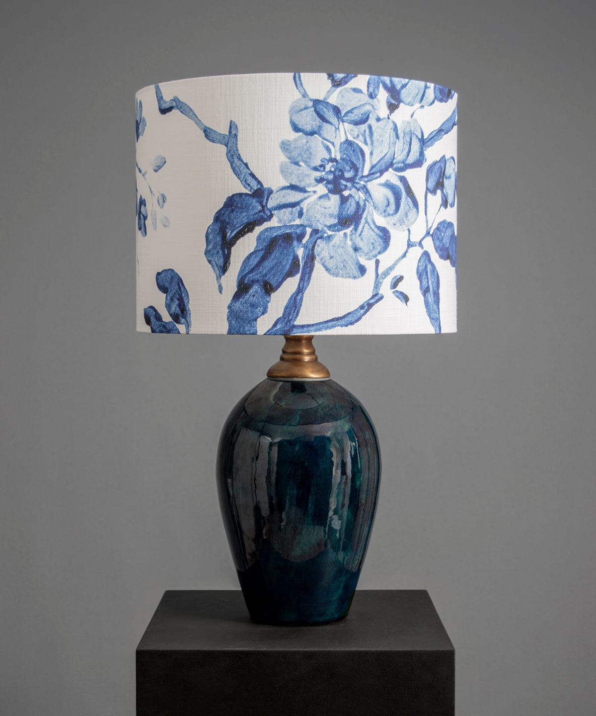 Chinoiserie Navy Lampshade Bowerbird Collections