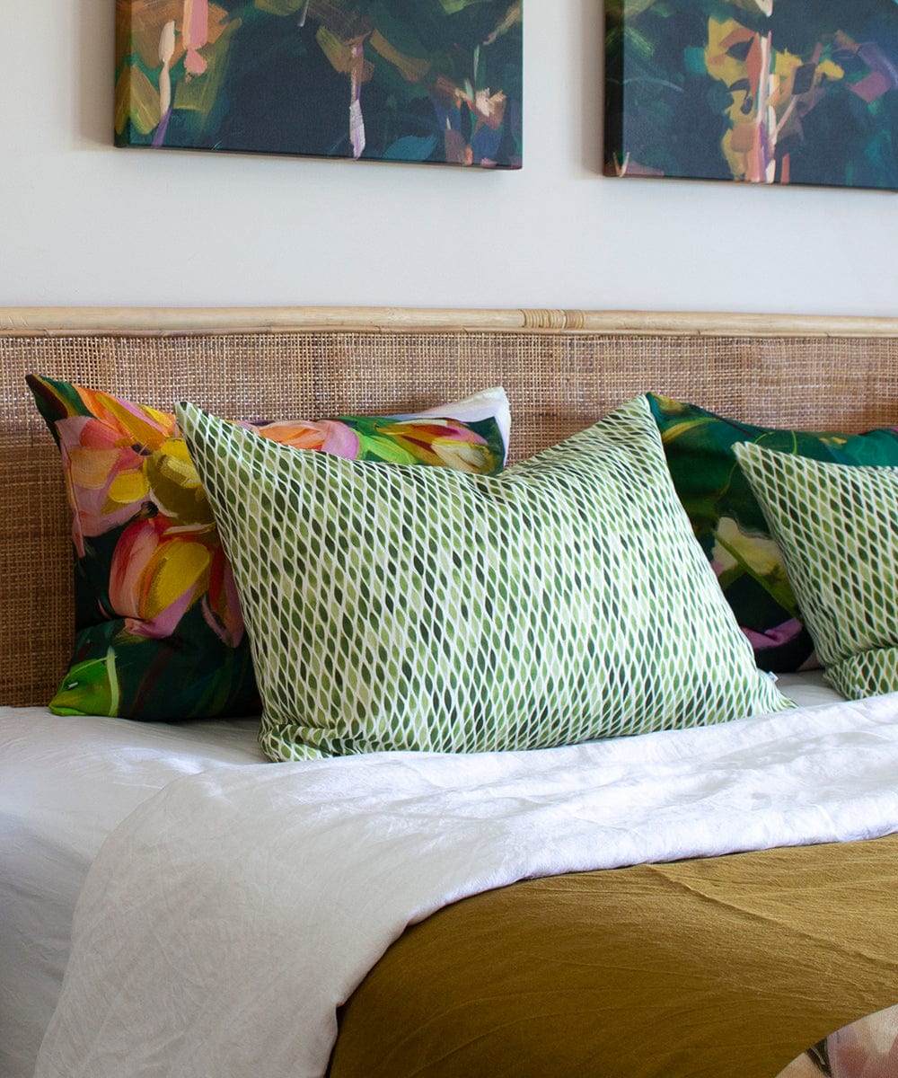 Pennello Pillow Cover Olive Bowerbird Collections