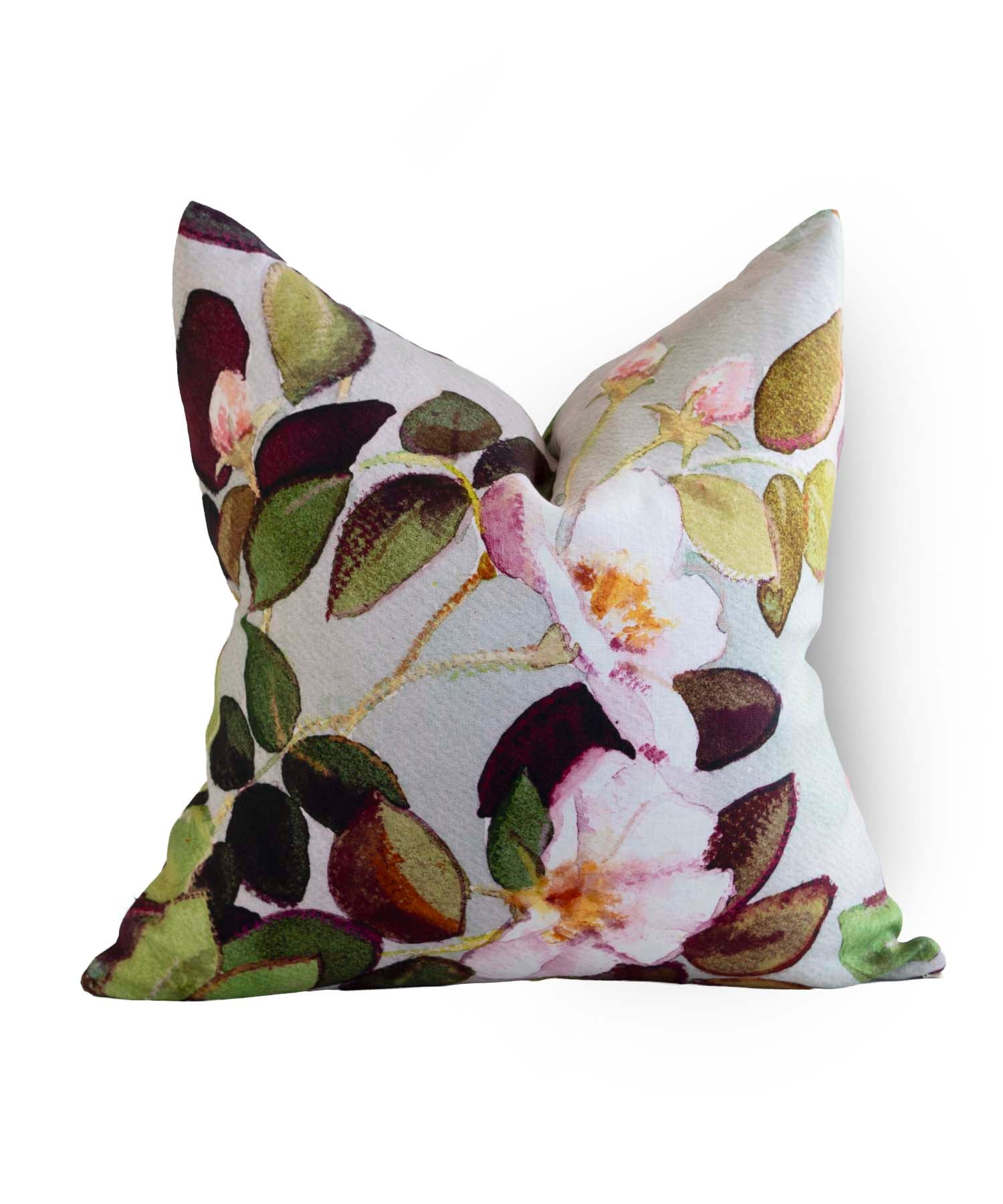 Rose Autumn Linen Cushion Cover