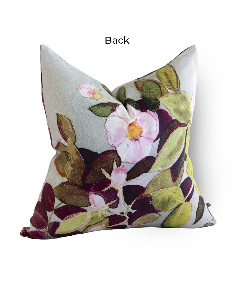 Rose Autumn Linen Cushion Cover