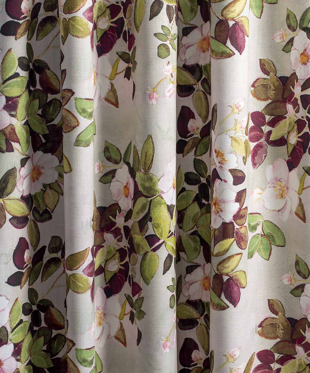 Rose Autumn Fabric – Floral Linen by the Metre | Bowerbird Collections