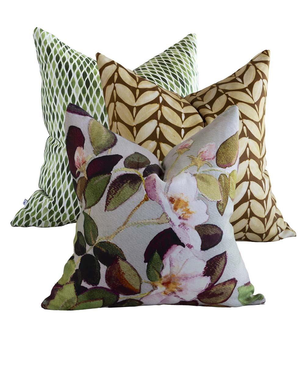 Rose Autumn Linen Cushion Cover