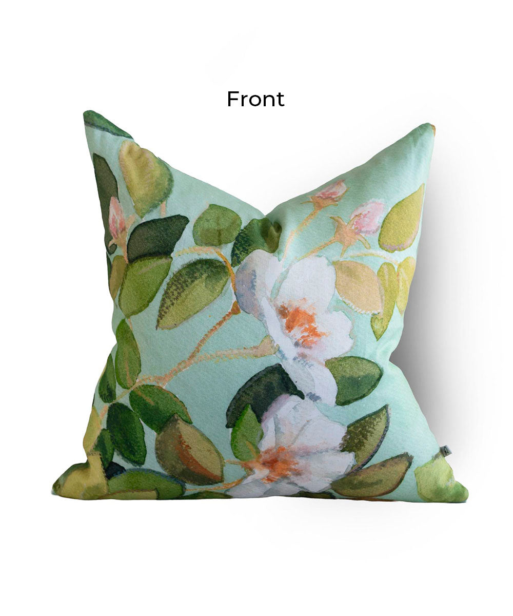 Rose Spring Linen Cushion Cover