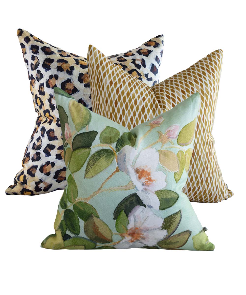 Rose Spring Linen Cushion Cover
