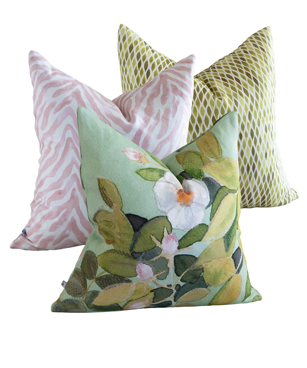 Rose Spring Linen Cushion Cover