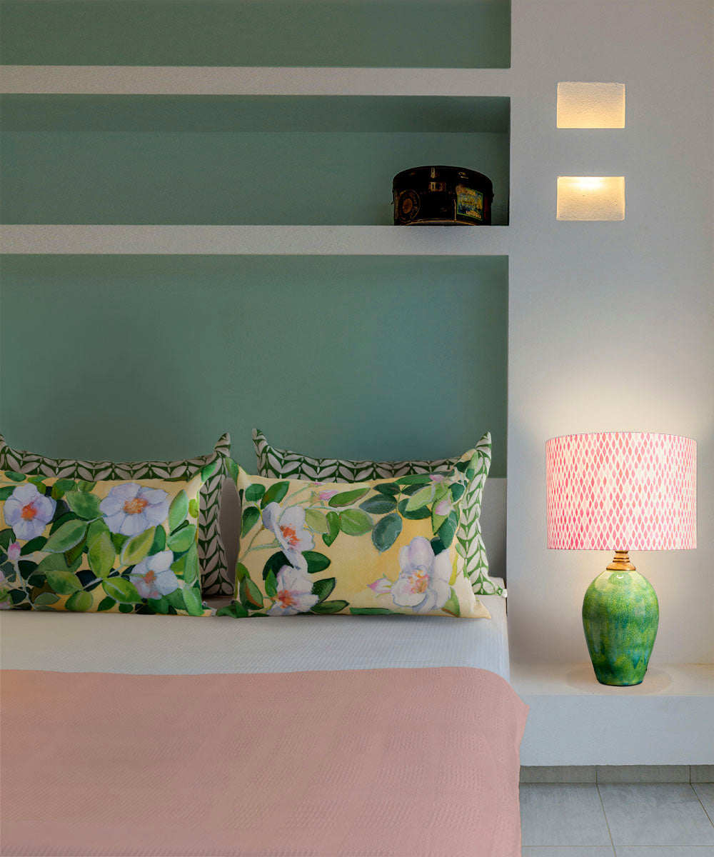 Rose Summer Pillow Cover 100% Linen | Bowerbird Collections